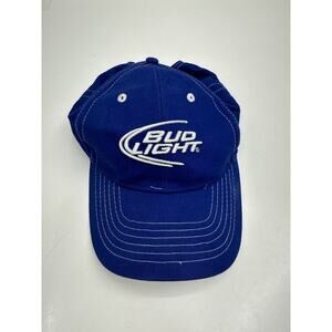 Adult Unisex Blue Bud Light Beer Adjustable Baseball Hat Cap OSFA